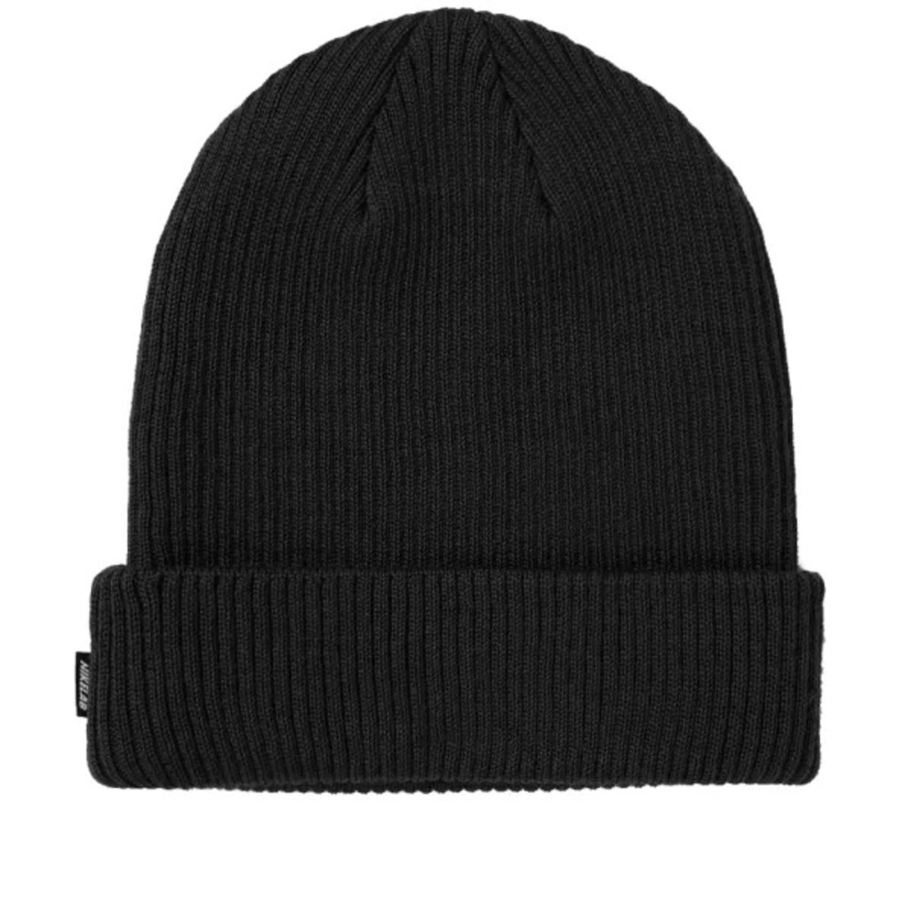 NIKELAB NRG ESSENTIALS BEANIE black toque one size wool